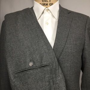 HIGH END! Grey Flannel Suit Slim Size 40